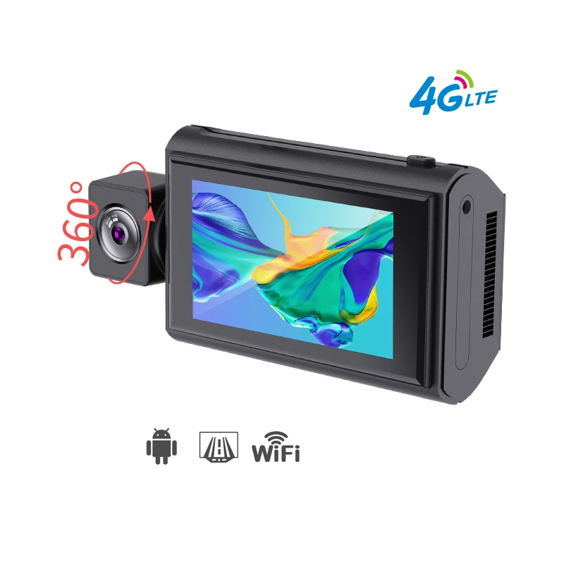 

AOEDI 4G Dashcam 512GB Dual Lens Front And Rear With Live Stream ADAS WiFi GPS Car Camera Vehicle Truck Dash Cam