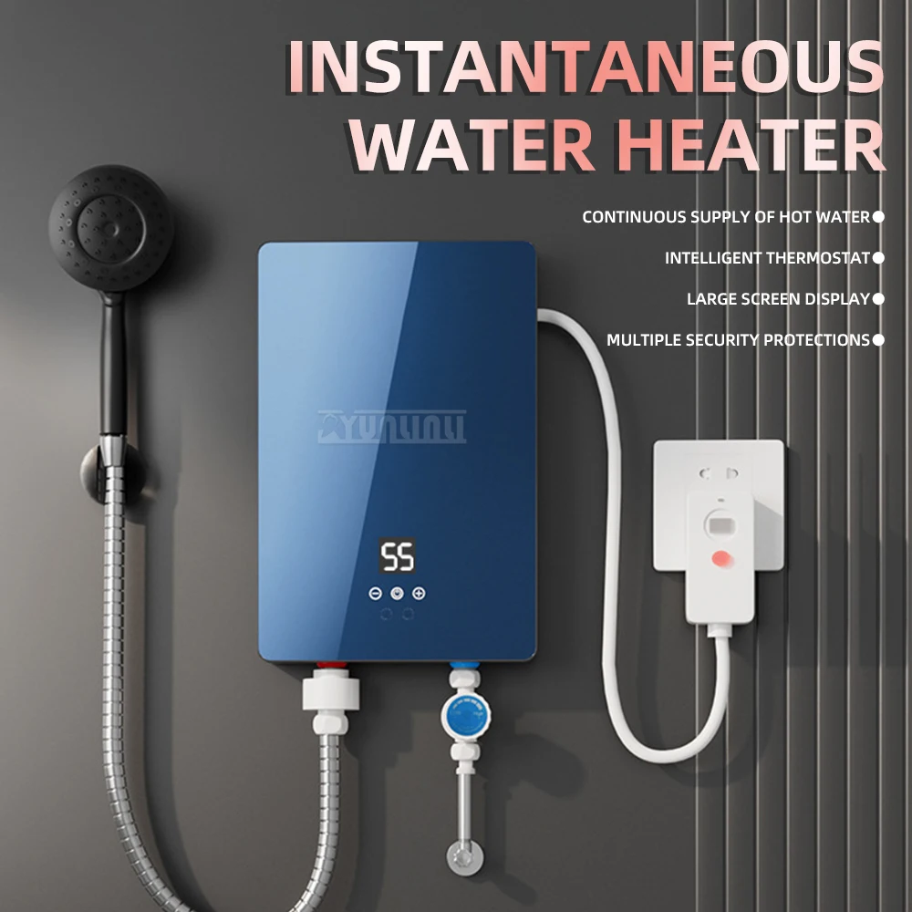 Instant Electric Water Heater RK-002-1 Small Household Intelligent Constant Temperature Speed Thermal Water Heater for Home Use