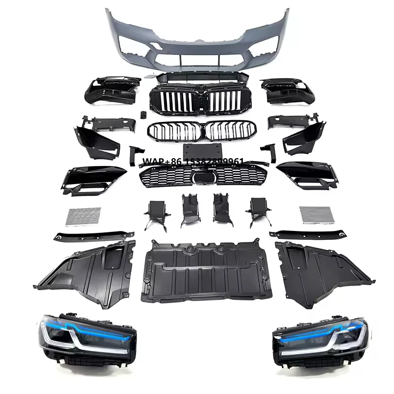 

Old Upgrade New Body Kits for 5 Series G30 G38 Facelift 2021 M5 Car Bumpers Headlights Taillights Fenders Diffuser Bonnet
