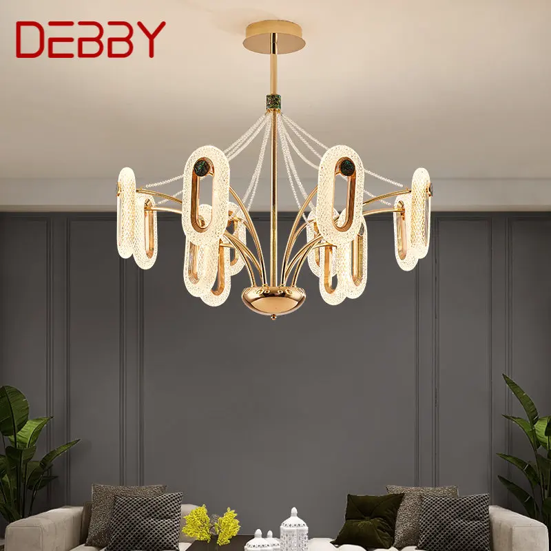 

DEBBY Nordic Chandelier Lamp LED Fixtures Modern Creative Rings Pendant Lights for Home Living Dining Room Decor