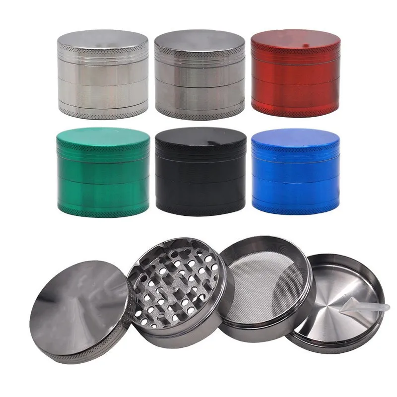 60mm Zinc Alloy Smoke Grinder Tobacco Herb Spice Grinding Tool Cigarette Herbal Crusher Mill Smokingg