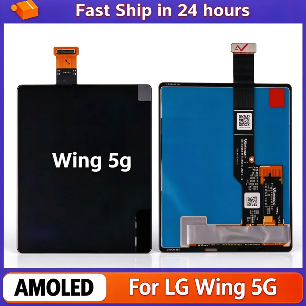 Secondary LCD Display Touch Screen Assembly For LG Wing 5G F100 F100EM F100V LM-F100N Replacement