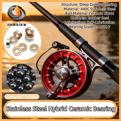 1Pcs SMR103 2RS CB 3x10x4   Stainless Steel Hybrid Ceramic  Fishing Reel Bearing 623 Without Grease Fast Turning