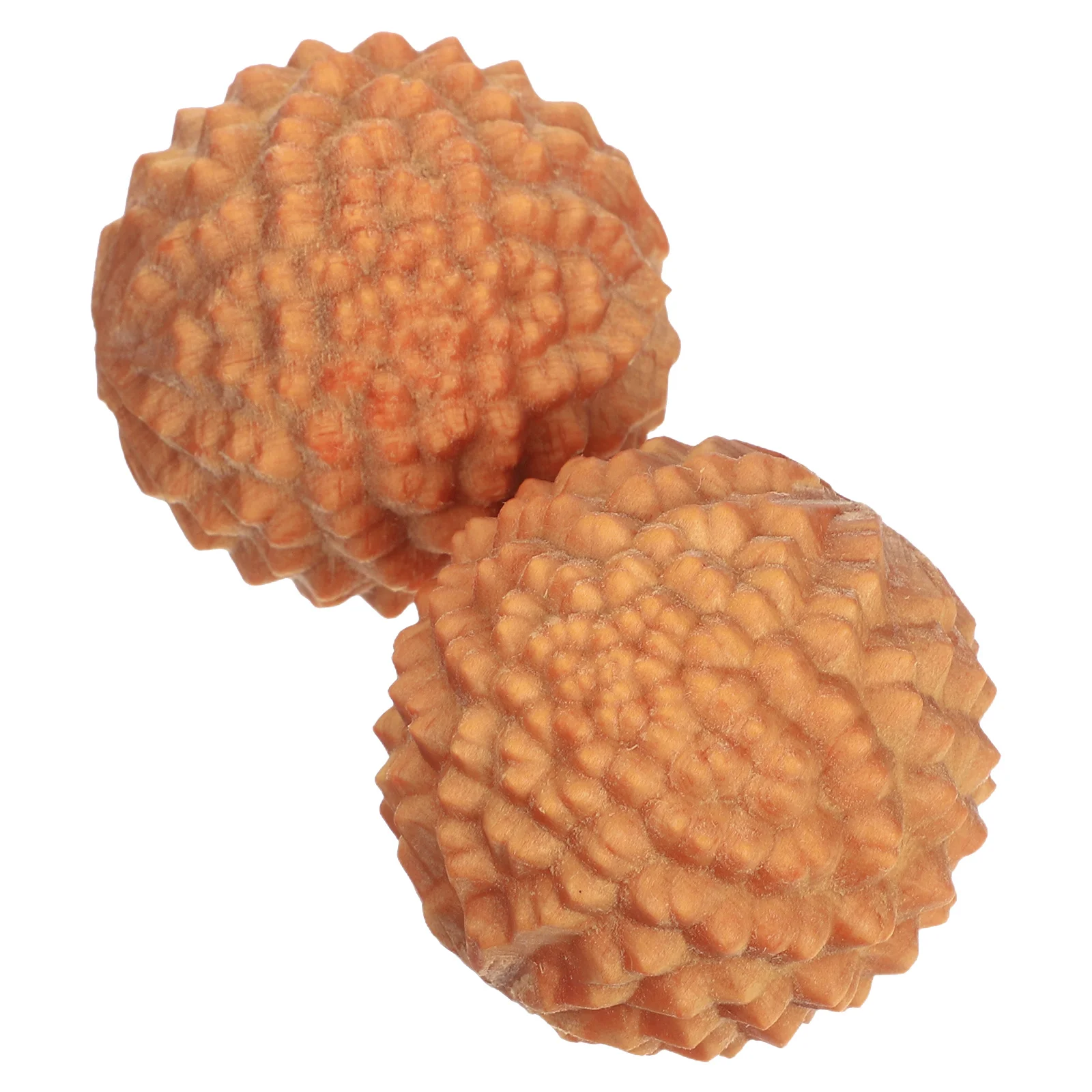 

2 шт. деревянный массажный мяч для рук, текстура в стиле дуриана для снятия усталости рук, компактный мяч для упражнений для гибкости и