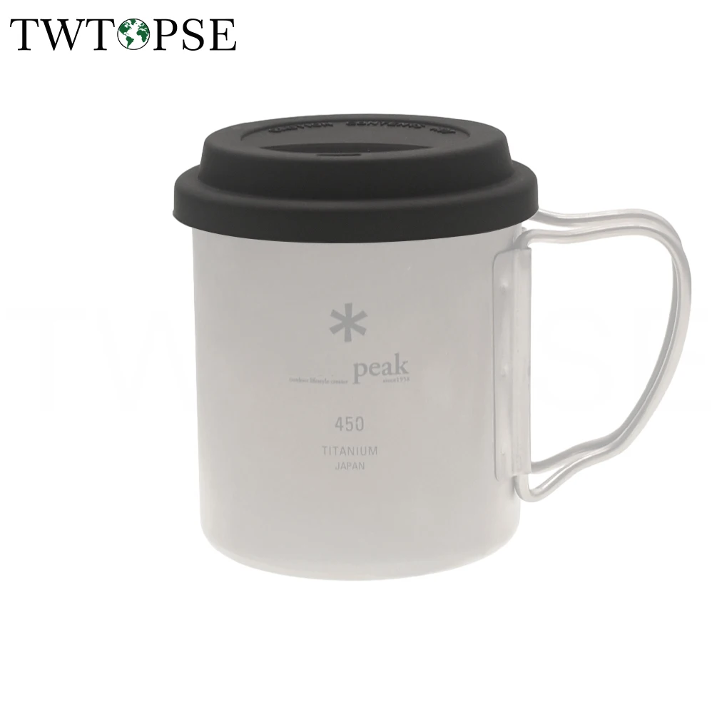 TWTOPSE Camping Hiking Silicone Cup Lid For Snow Peak MG143 MG-153 450ml Titanium Cup Coffee Cover Outdoor Keep Dust Out