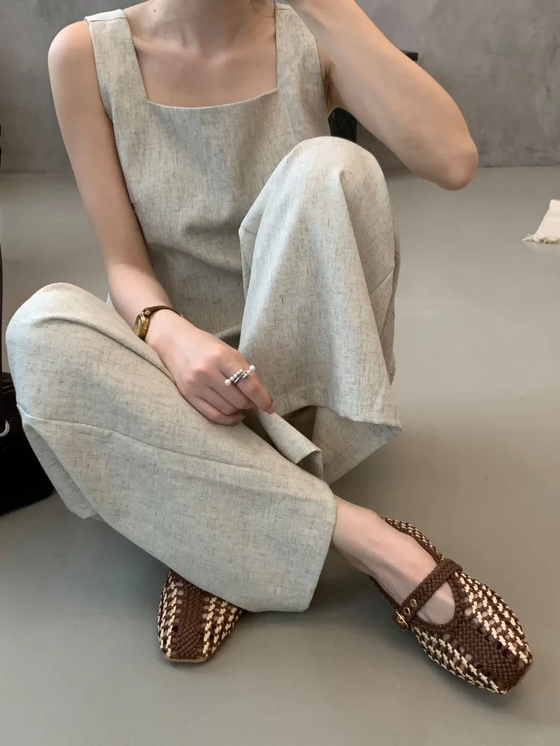 أحذية باليه مسطحة من ماري جينس شبكية حمراء للنساء بمقدمة مستديرة 2025 أحذية راقصة باليه مسطحة على الموضة جديدة