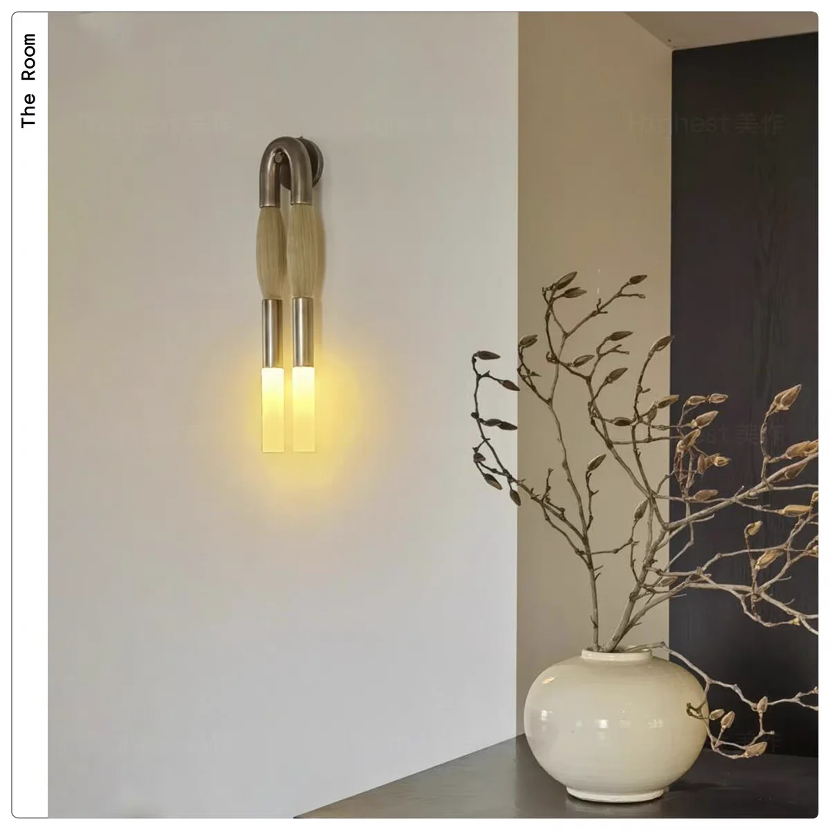 New post-modern minimalist LED wall light, retro style LED indoor dimming light GN320TB