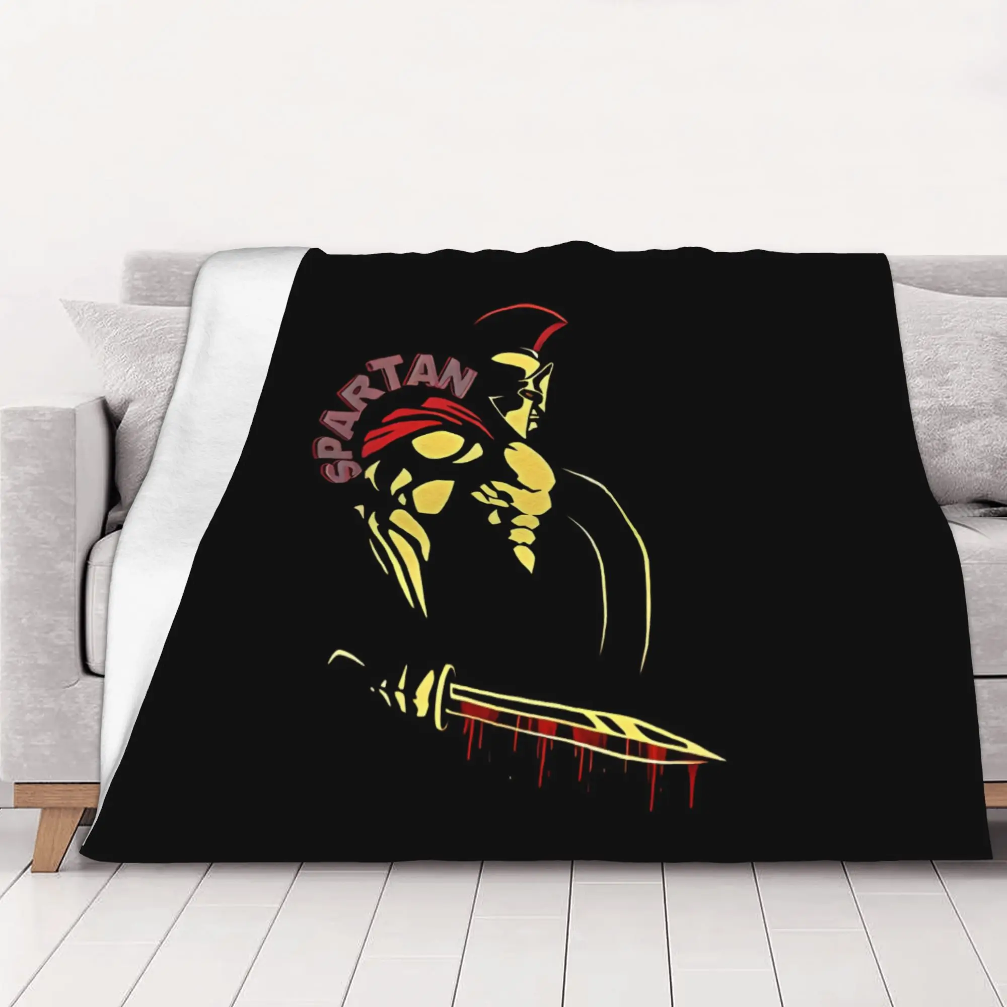 1PC SPARTAN Spartan home room decorations Winter Blankets for Adults Bedding Home Interior Sofa Knee