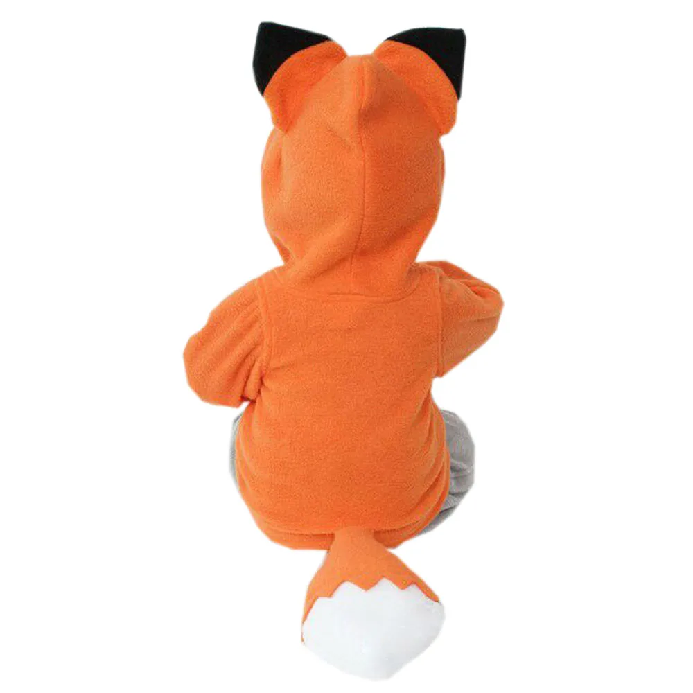 Hot Halloween Kid baby Fox and tail Cosplay Costumes For Boys Girls Children Party lovely Fox Performance Clothing