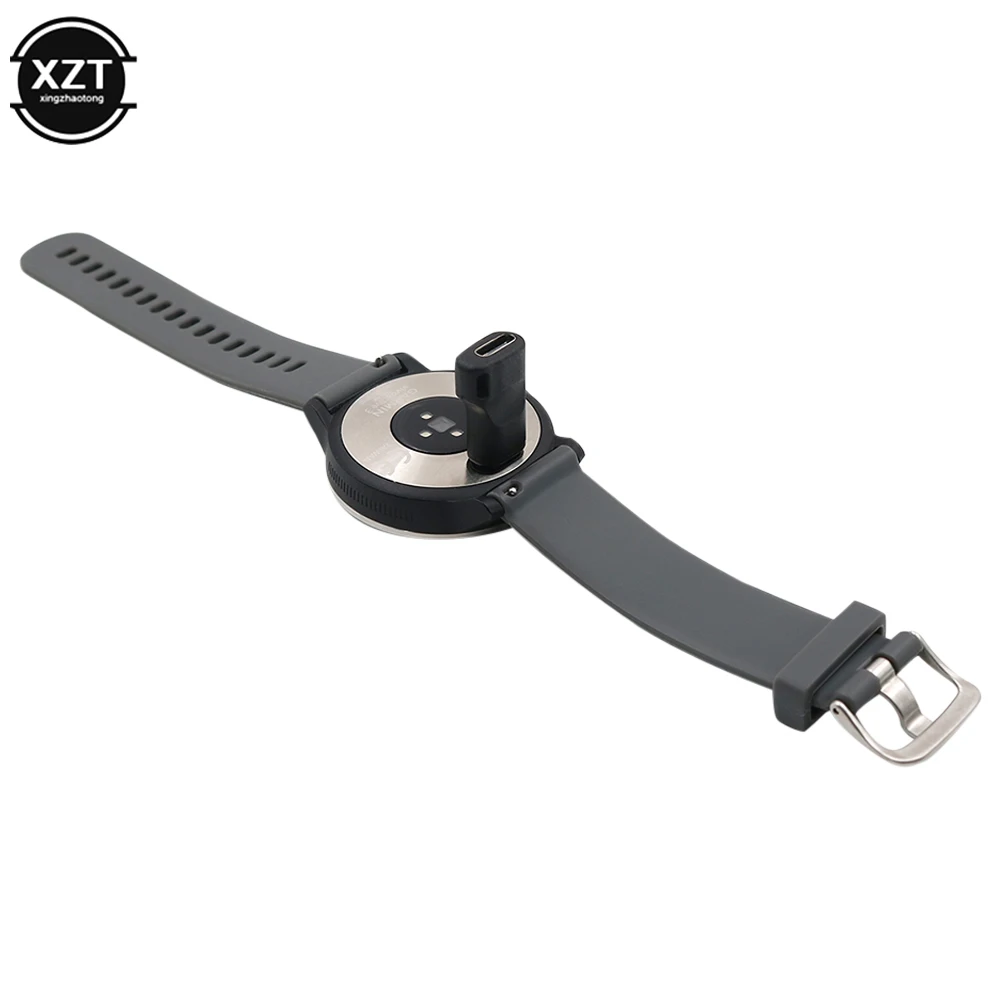 USB C к 4-контактному зарядному адаптеру для Garmin Fenix 5/5S/5X/6 Forerunner 45/45S/245/245M/935 Smart Watch T84D, зарядный преобразователь Type C