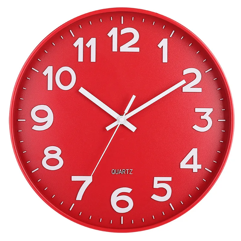

Pointer Digital Wall Clocks Fashion Watch Room Office Silent Wall Clocks Minimalist Plastic Home Decor Orologi A Campana MHBGZ