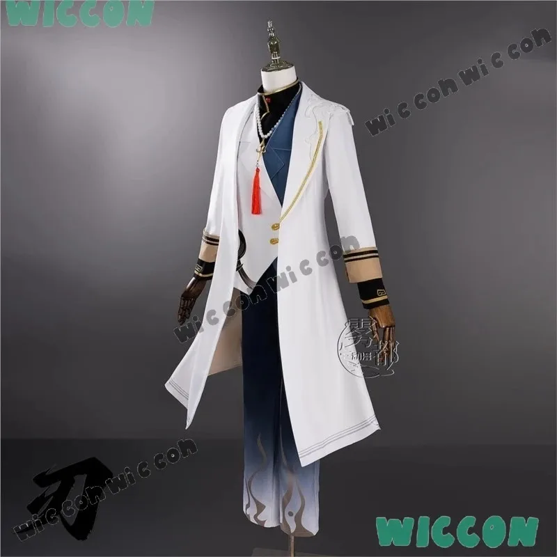 

a7d@Blade Cosplay Costume Anime Goodme White Clothes Wig Game Honkai Star Rail Cosplay Men Halloween Party Role Play Costumea7d@
