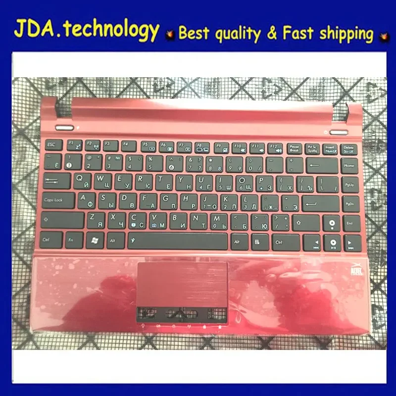 

MEIARROW New/orig RED Upper cover C shell for ASUS U24 U24E U24E-1A RU Russian keyboard Palmrest topcase C cover