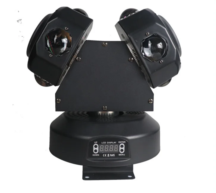 8*10W KTV Dance Stage Light Double-Head Rotating LED Moving Head Lamp for Warehouse and Dance Floor Use