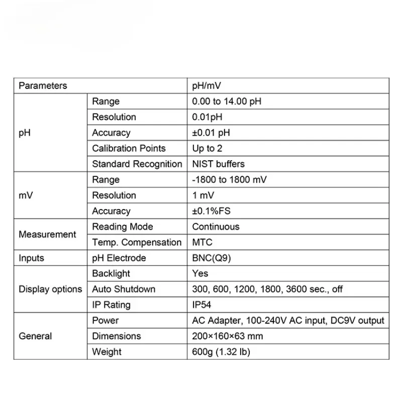 water quality analyzer electronic profesional benchtop ph-meter lab digital ph device machine tester meter for cosmetics