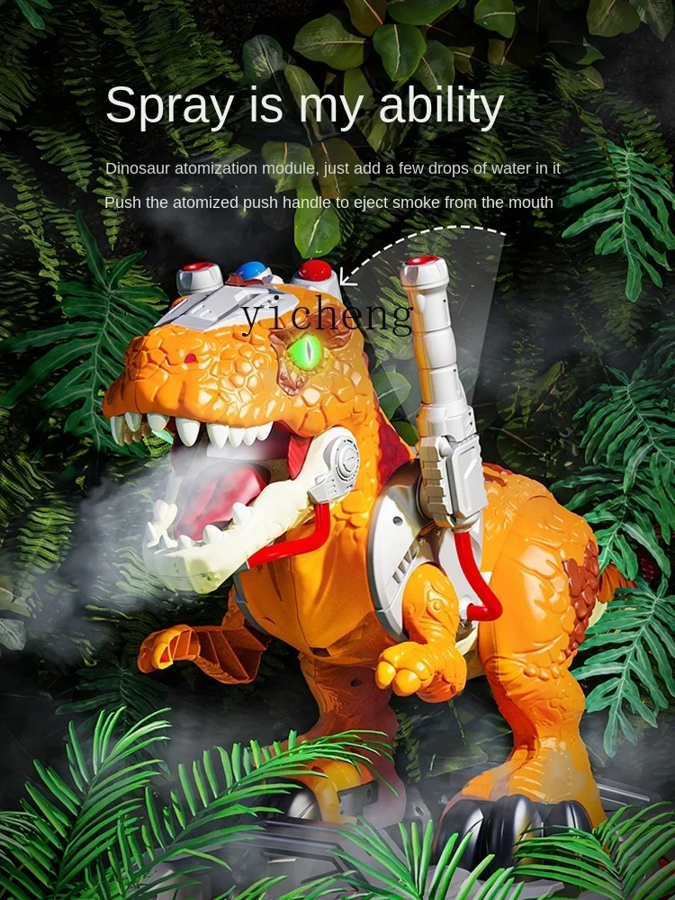 XL elektrische spray-dinosaurusscooter voor kinderen, jongens kunnen grote T-Rex rijden