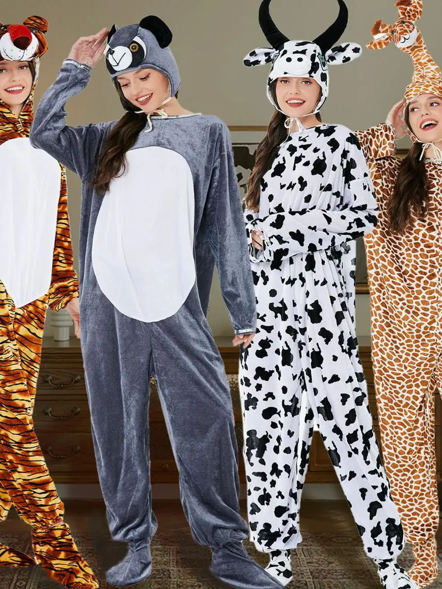 

Хэллоуин костюм животного для ролевых игр длинный Ne Girfe корова медведь кукла сценическое представление женская одежда этнический сценический костюм