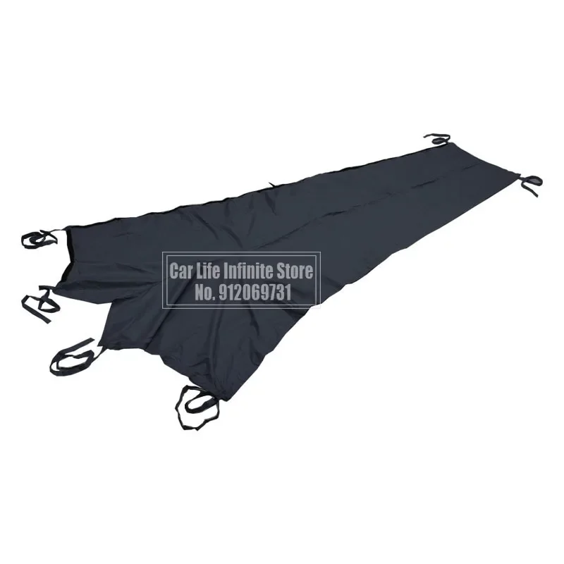 Cubierta de vela 600D cubierta de pluma de vela cubierta de barco impermeable Anti UV sombrilla a prueba de polvo cubiertas de vela de pluma negro