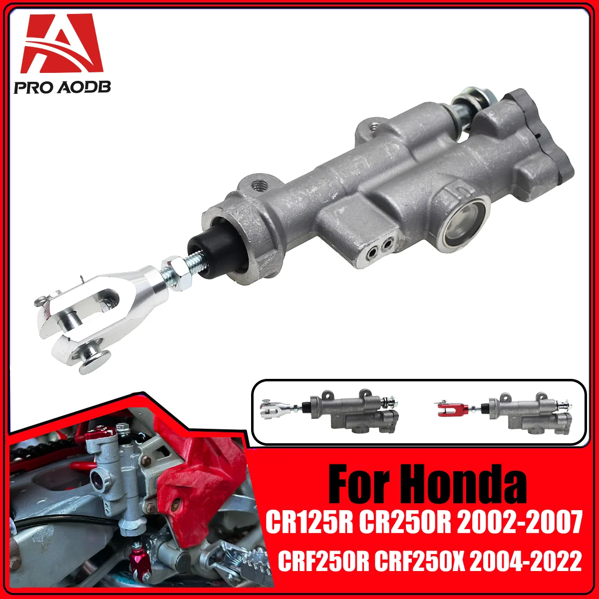 New Motorcycle Rear Brake Master Cylinder retrofitted with a line pump For Honda CRF250R CRF450R CRF 250R 450R CR125R CR250R CRF