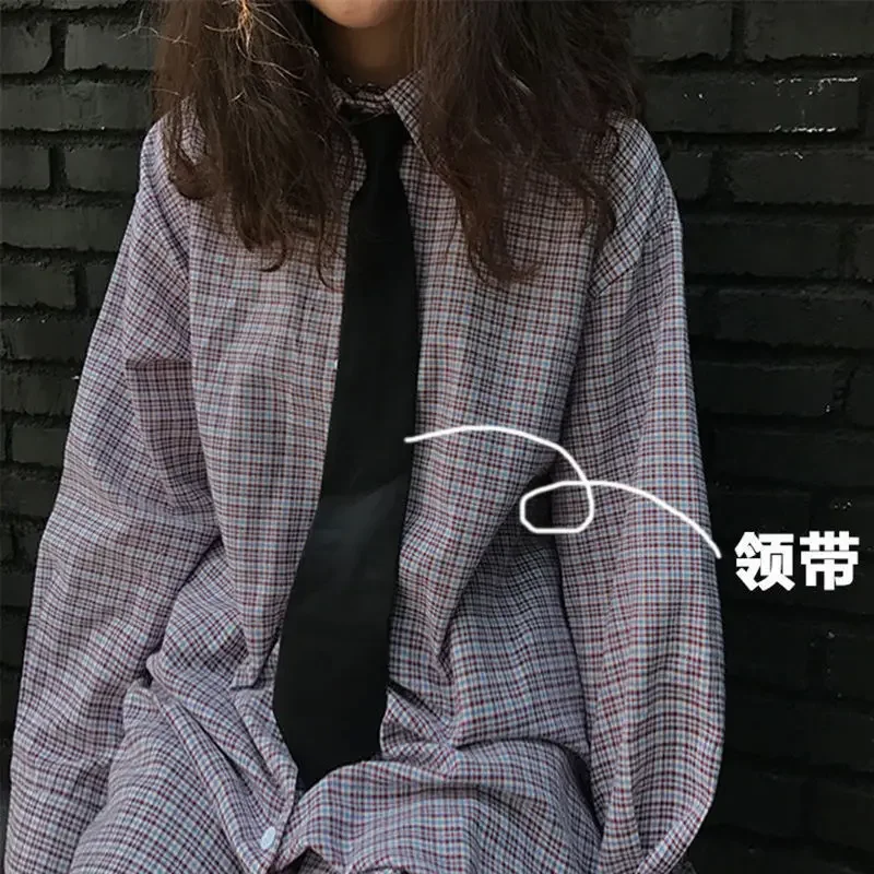 

Tie Academy Style Student Free Black Tie Shirt Color Zipper Unisex Business Lazy