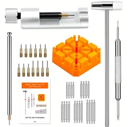 39pcs/set Watch Link Removal Tool, Watch Band Tool Kit,Repair Kit For Watch Bracelet Adjustment And Replacement,With User Manual