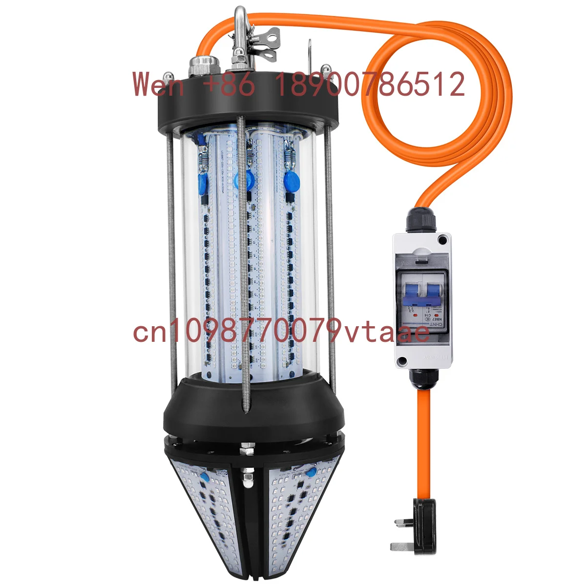 Led Fishing Light 500w Squid Shark Green Can Be Use for Salmon Farming 15 Hours Continuous Underwater Fishing Fish Lure Light