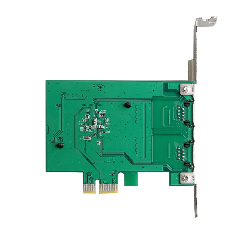 Para intel 82571 placa de rede do servidor ethernet do porto duplo com fio rj45 lan gigabit placa de rede pci express 1000mbps pcie 1x adaptador
