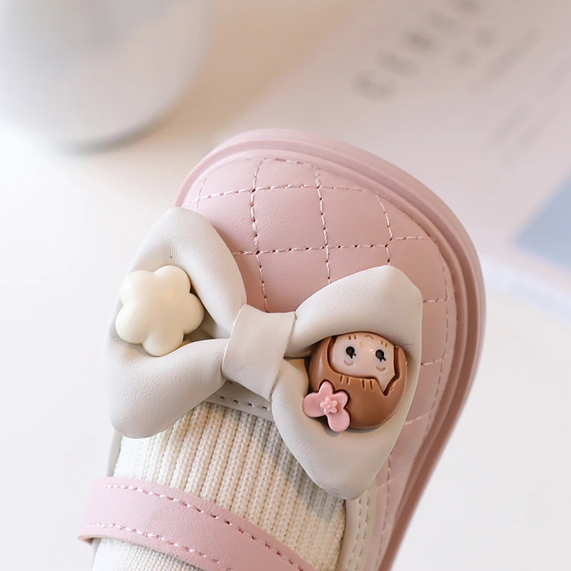 2023 New Baby Shoes Soft Sole Breathable Little Kid Princess Walking Spring Autumn Girls Infant Winter Versatile