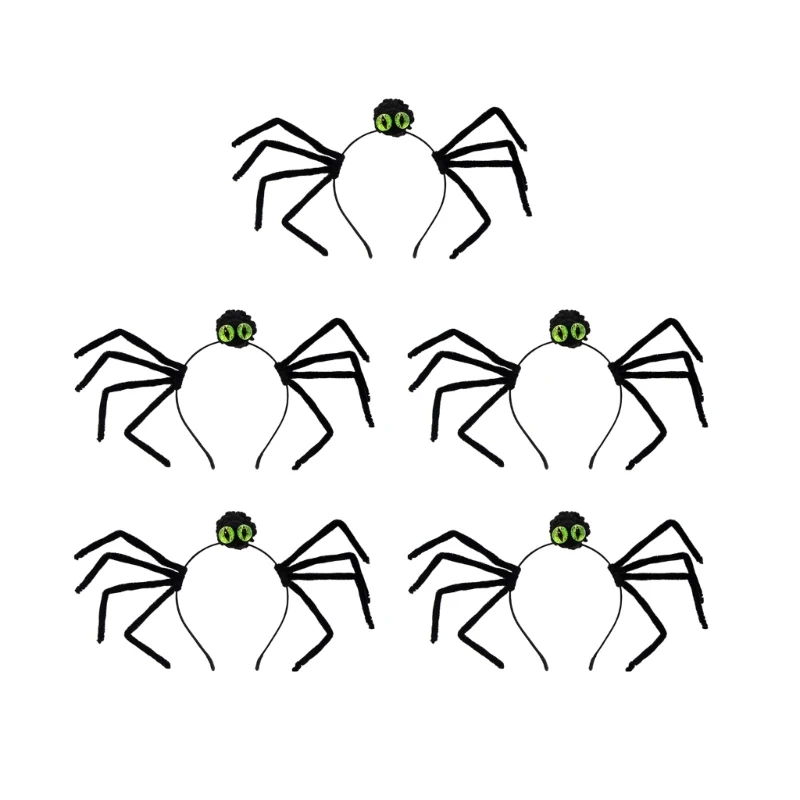 

Рождественская повязка на голову с пауками, головные уборы на Хэллоуин, косплей, пауки, 3D обруч для волос