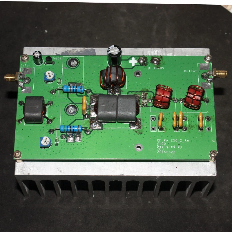 100W Linear High Frequency Power Amplifier with Low Pass Filter, Power Transmission, Short Wave Amplifier Board (Parts)