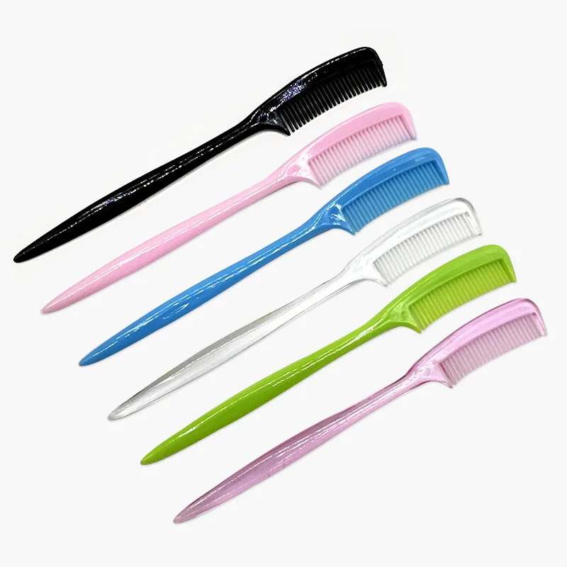 5 szt. Akcesoriów dla lalek 1/6 30cm Mini Peruka w Jednolitych Kolorach Grzebień Fryzjerski do Stylizacji Włosów 6 Kolorów Grzebień z Ostrym Końcem