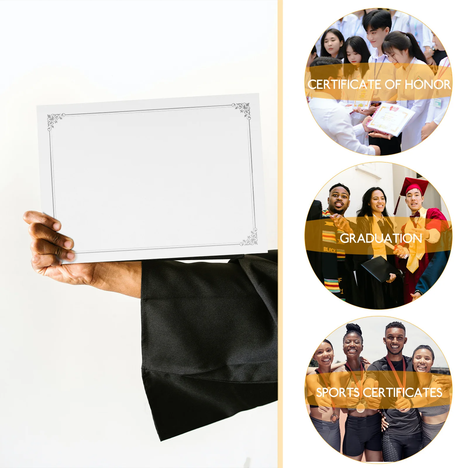 

10pcs Blank Diploma Honor Certificate Blank School Award Supplies Printable Certificate Paper Gift Certificates Paper Business