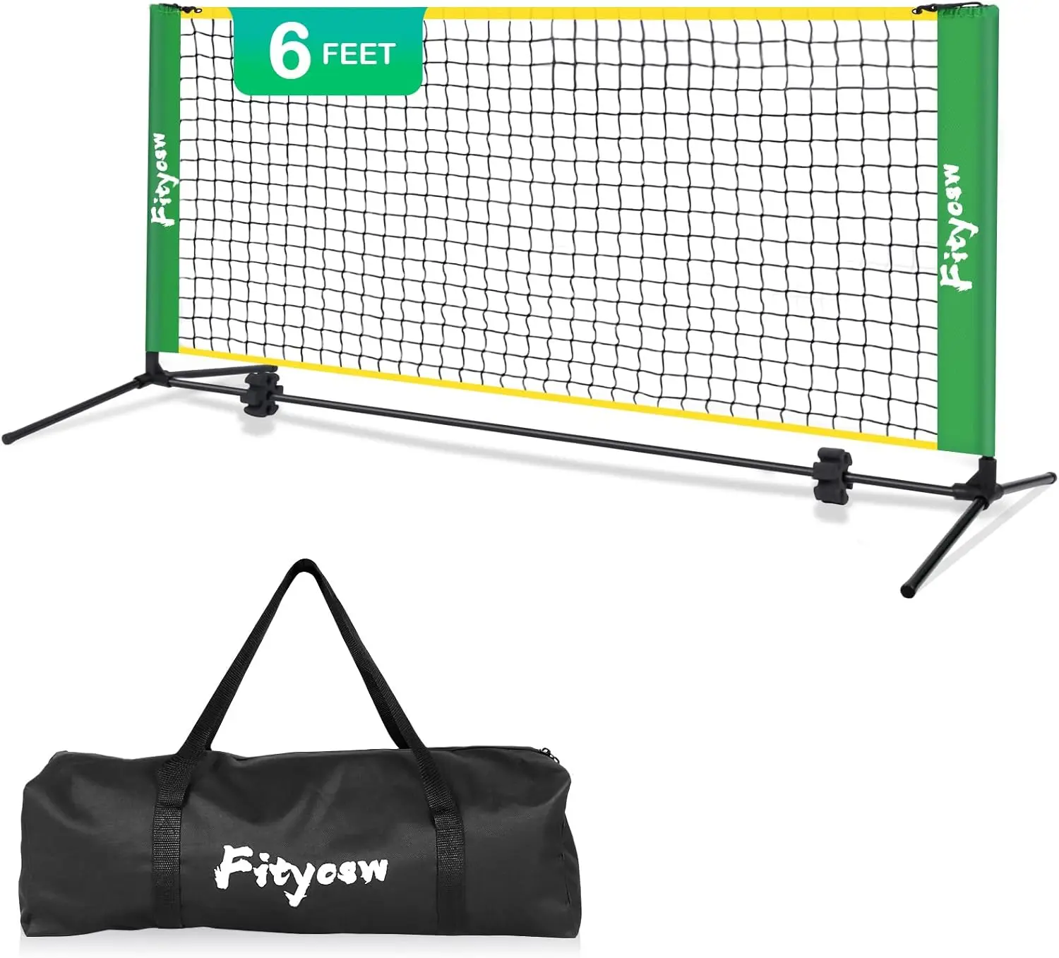 

6FT Portable Pickleball Net for Outdoor & Indoor Practice, Mini Driveway Training Aid