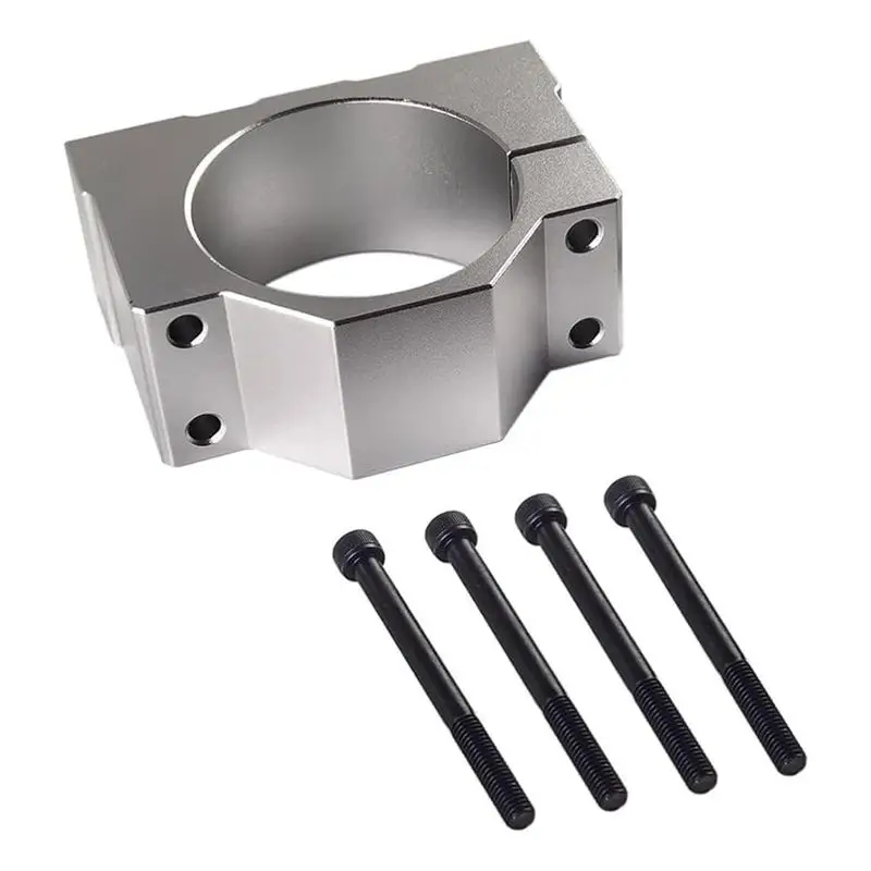 [A93Z!】 Spindle Clamp Motor Bracket, Aluminum Bracket Clamp With 4 Screws For CNC Engraving Machine Motor Mounting Bracket