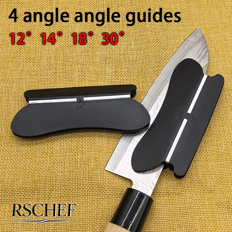 1-2PCS 2025 New Angle Guide 12/14/18/30° Fixed Angle Sharpening Tool for Whetstone Diamond Agate Stone Quick Sharpener Outdoor