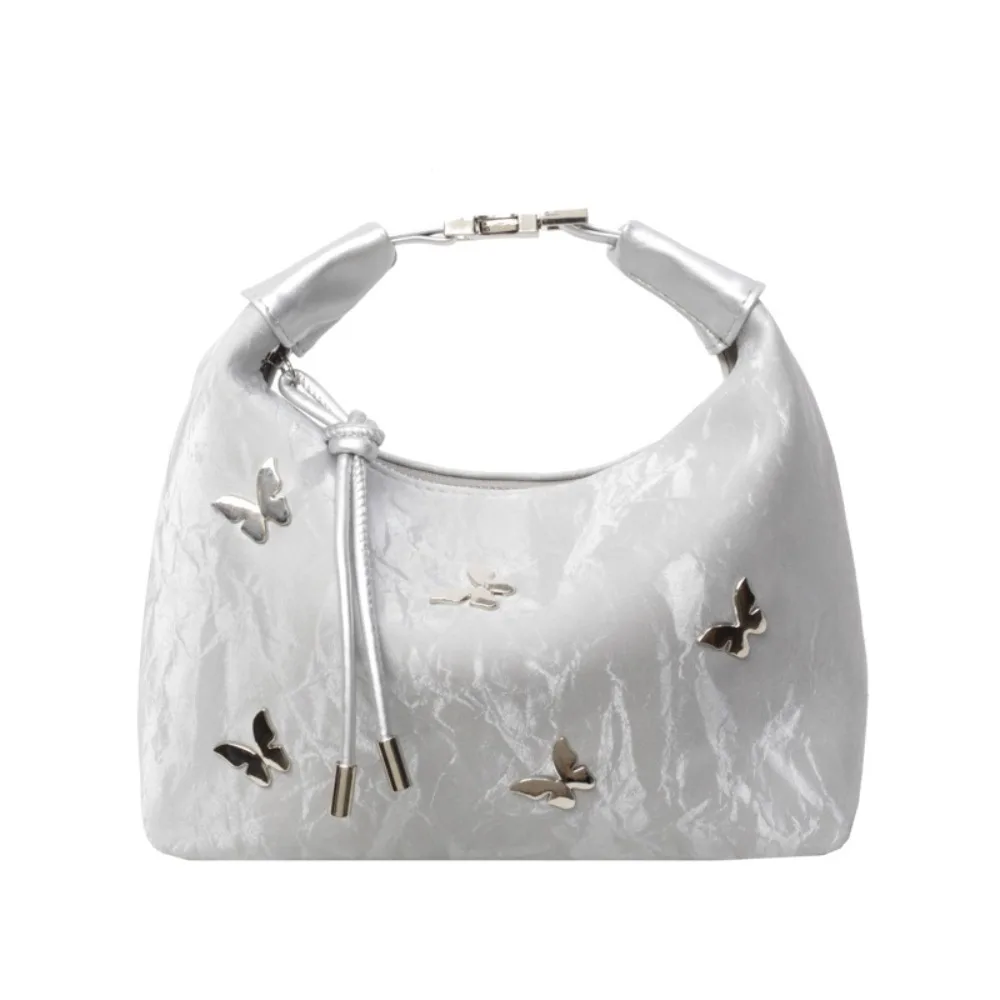 

Portable Solid Color Chinese Style Handbag Retro Fashion Cheongsam Bag PU Leather Zipper Hanfu Shoulder Bag Daily