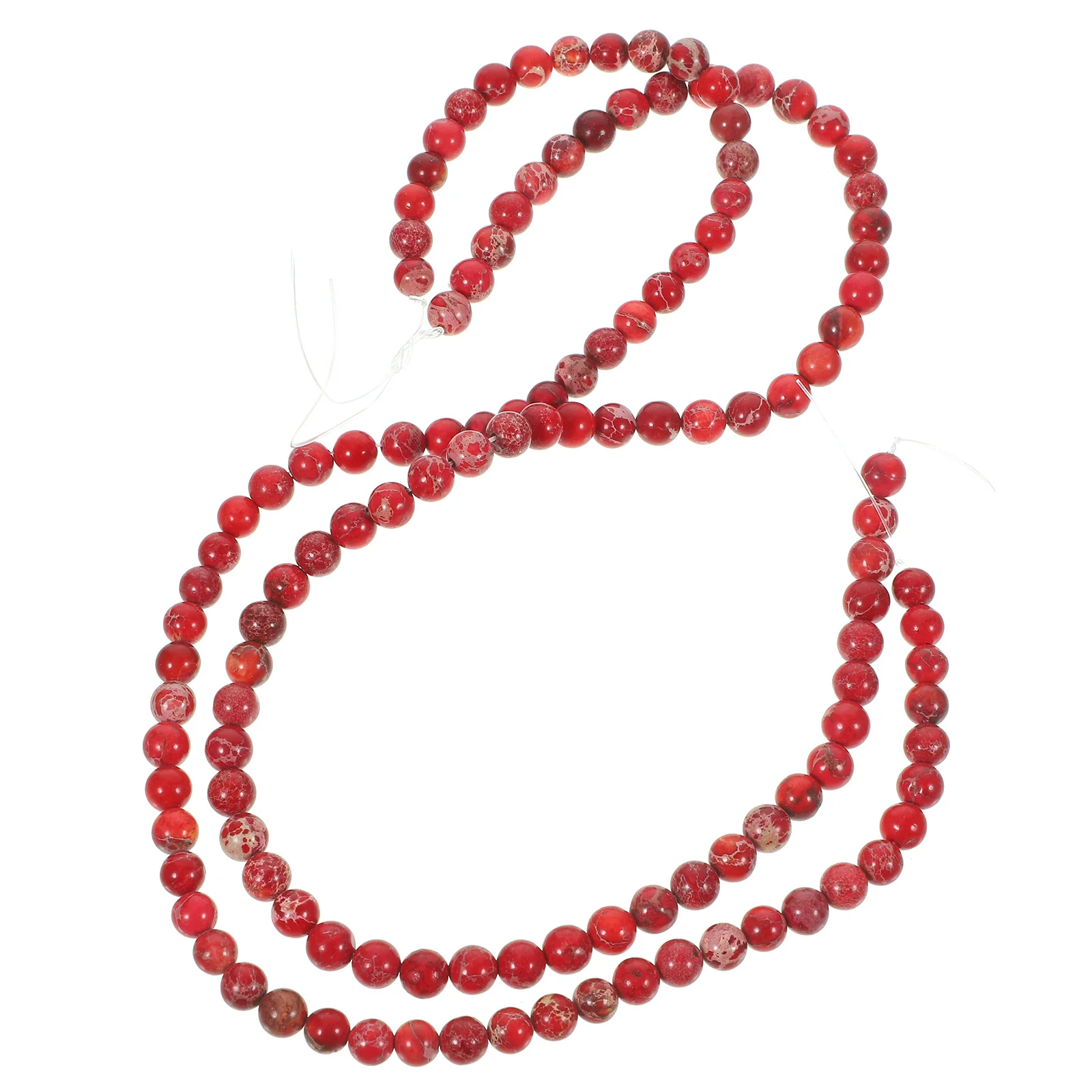 

2 Pcs Stone Beads Decorative Bracelet Beaded Necklace Wristband Jewelry