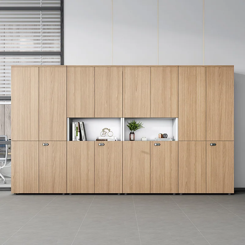 File cabinets, information , storage  wooden locks, floor-to-ceiling confidential