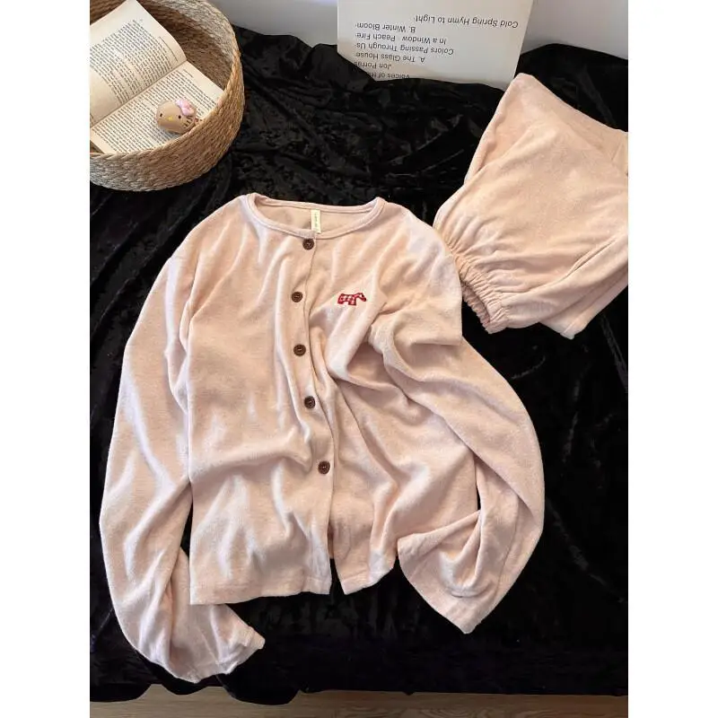 ファッションホームウェアセクシーなパジャマセット女性のトラックスーツ服セットピース女性アンサンブルファムニットスーツ新しいマッチングピース