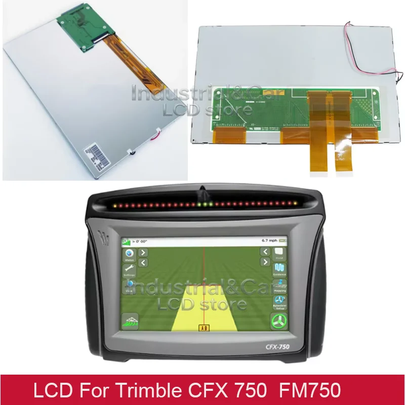 Original 8Inch LCD Display Screen For Trimble CFX 750 CFX-750 FM 750 LCD Navigation To Agricultiral Equipment For Trimbel CFX750
