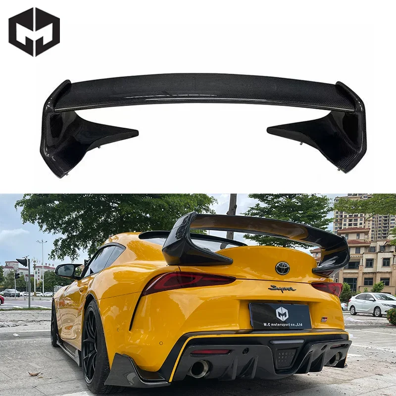 Carbon Fiber Rear Trunk Wing For Toyota Gr Supra A90 A91 Mk5 ST Style Tail Wing Rear Spoiler Lip Wings Ducktail