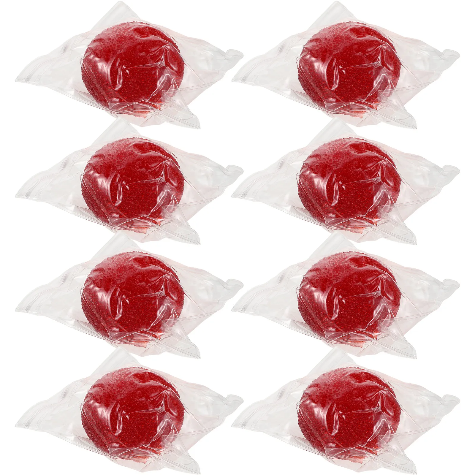 8Pcs Fake Waxberry Squishy Fruit Stress Relief Relaxation Squeeze Desktop Decor Fidget Sensory Party Favors Collection