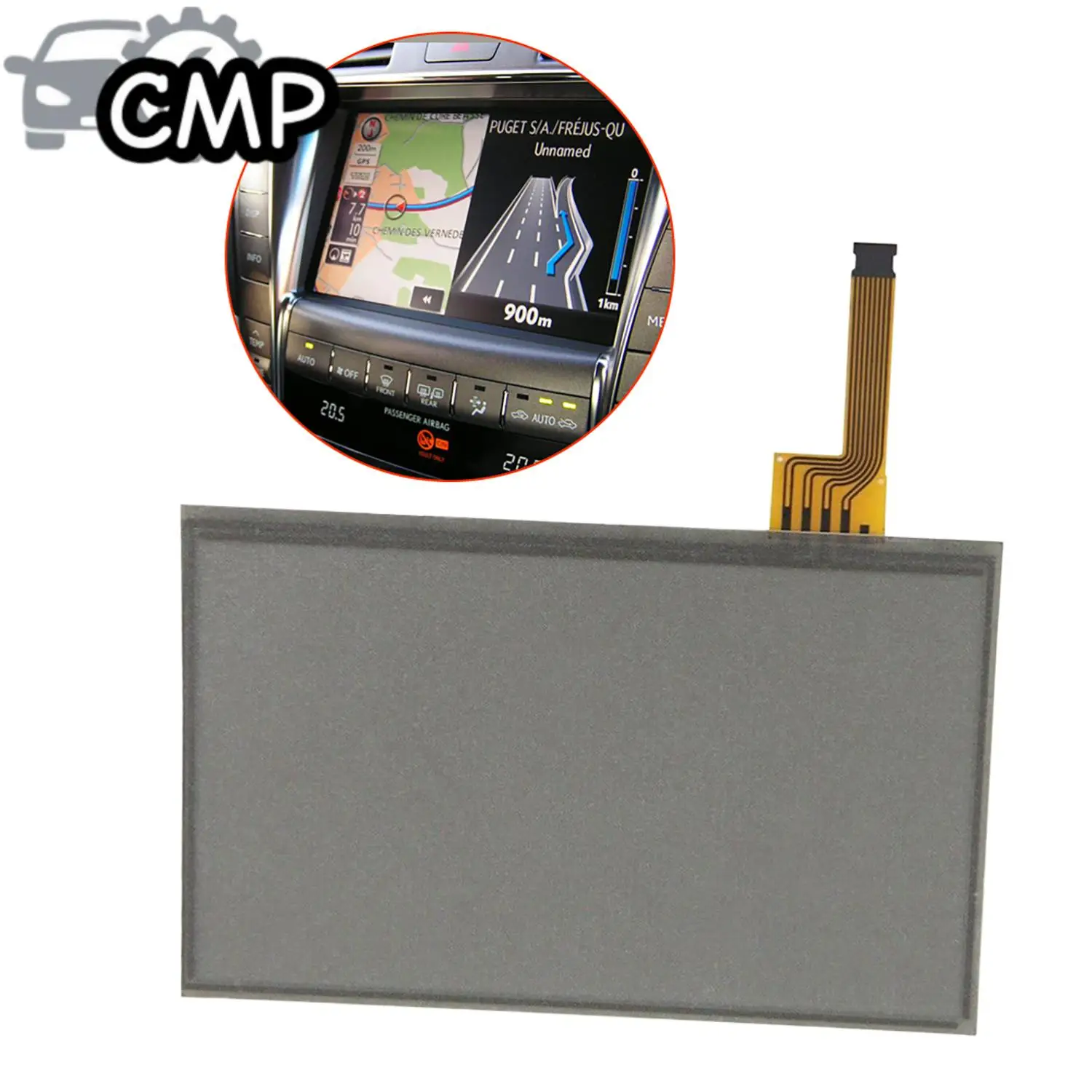 

1pc 7.3'' 4pin Car Resistive touch screen LTA070B511F LTA070B510F For Lexus IS250 IS300 IS350 Dedicated touch screen Car Part