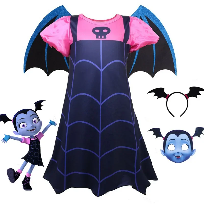 Nuevos disfraces de Anime Cosplay, vestidos de vampiro para niñas, disfraz, vestido de fiesta para niñas, ropa de Navidad, vestido elegante de Halloween