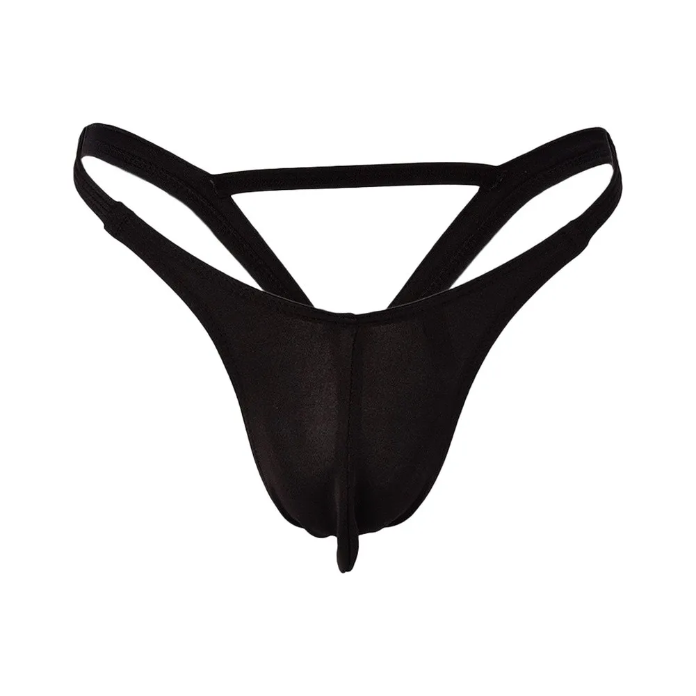 Men's G-String Low Waist Erotic Gay V-Back Underpants Clothing Pouch Briefs G-string Homme Open Buttocks Sports Panties