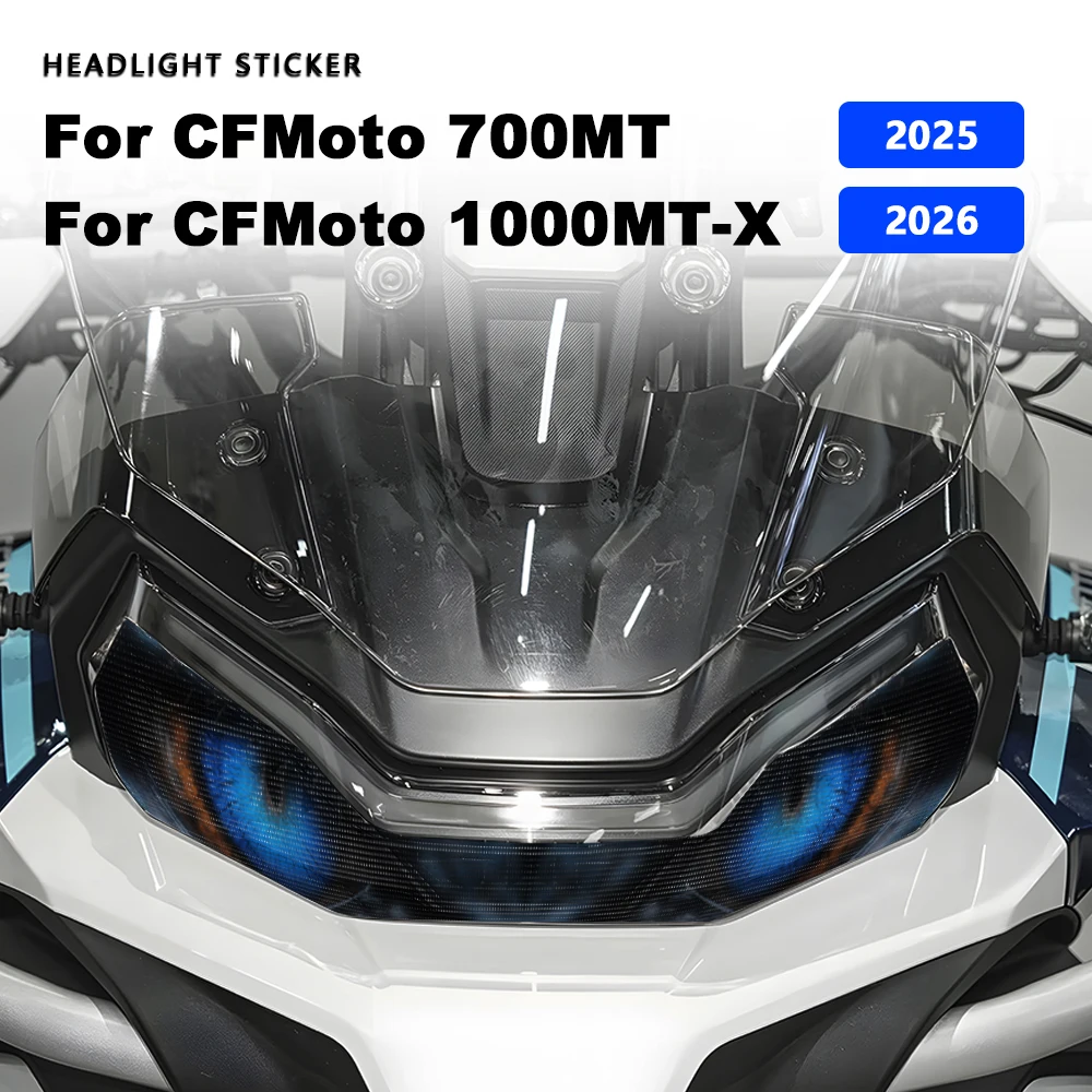 Waterproof Motorcycle Headlight Stickers For CFMOTO 700MT 700 MT 700mt 2025 Headlamp Protective Decals For CFMoto 1000MT-X 2026