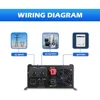 1200W 純粋な正弦波インバーター、AC 充電器付き、DC 12V から AC 120V 出力、UPS バックアップ電源低周波インバーター 5