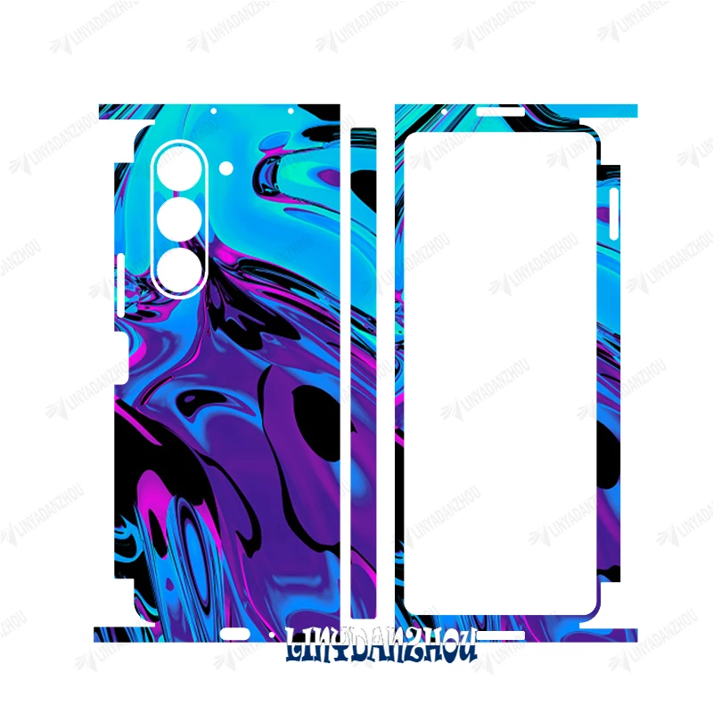 3M Colorful Anti-Scratch Stickers For Samsung Galaxy Z Fold 5 4 3 2 6 Fold4 Protective Decal Skin Full Cover Back Film