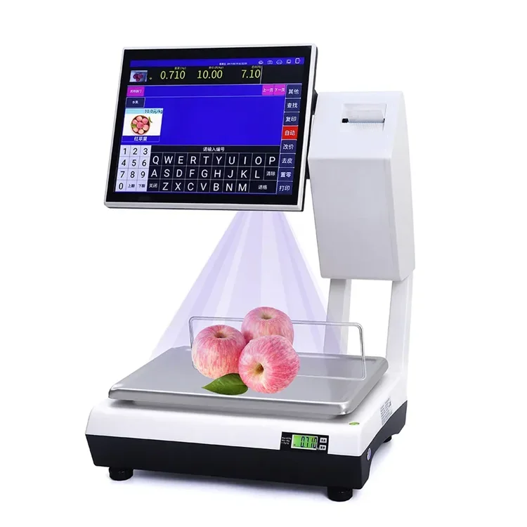

Veidt Weighing AI Label Pos Scale With AI Camera Recognition Weight Ticket Printing Cash Register AI Scale