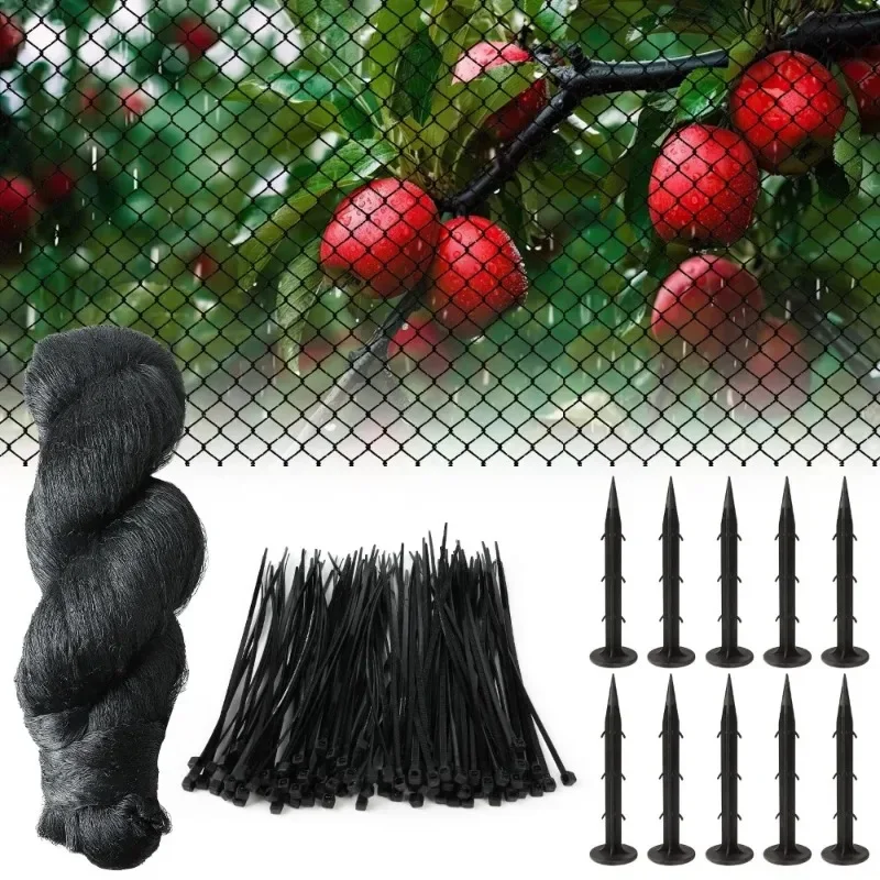 15mx15m Pond Plant Rabbit Fence Pigeon Net Bird Protection Net Balcony Cat Net Balcony 10 Earth Anchors and 100 Cable Ties News